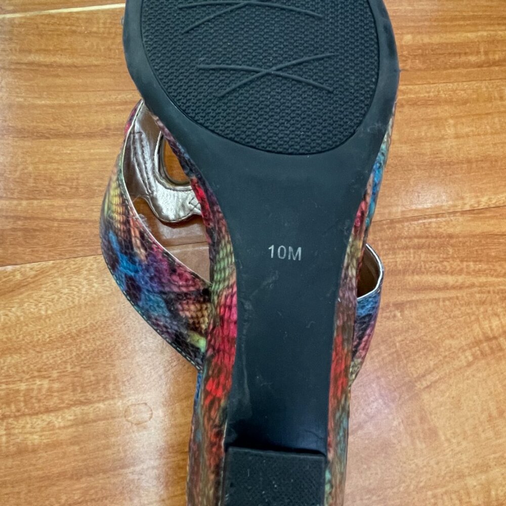 Impo Gussy Multicolor Wedge Sandals women's size 10M - Picture 4 of 5